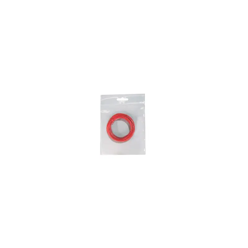 CC2252R ROLLO DE CABLE UNIFILAR 0.28mm ROJO 10mtrs