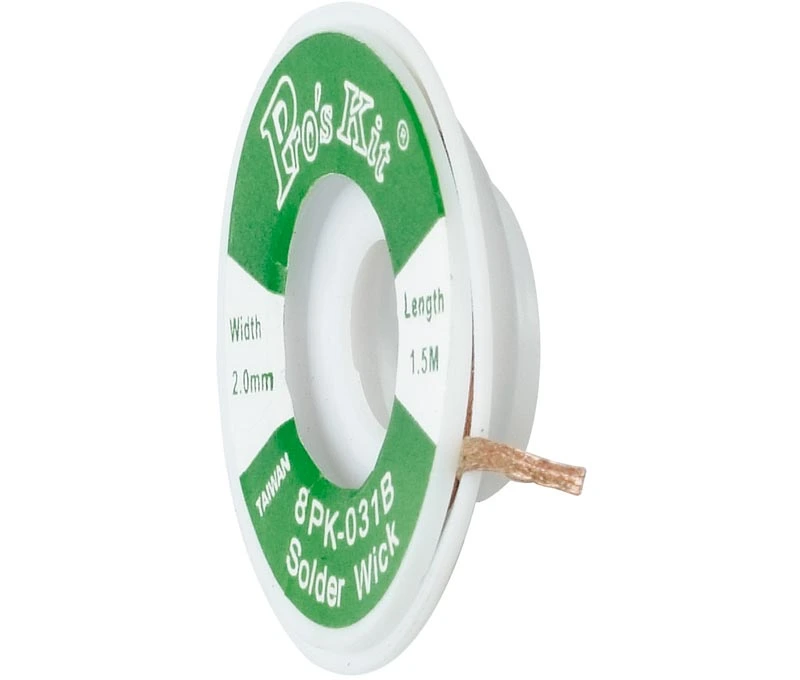 TRE004 MALLA PARA DESOLDAR CON FLUX 2mm x 1.5mm