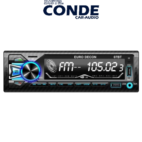 99.8601 AUTORADIO 1 DIN USB/AUX/BT DR-USB07BT DECON