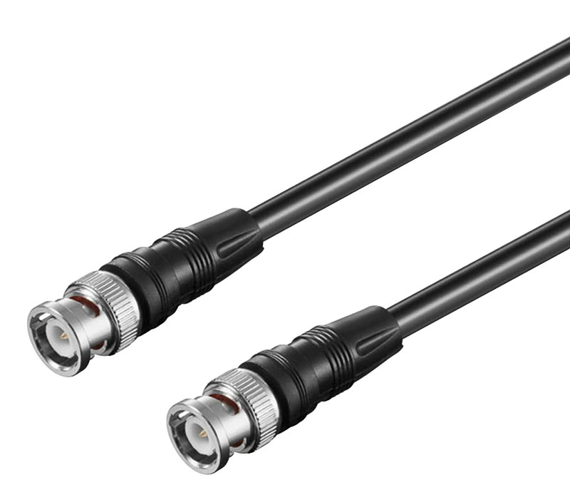 WIR1263 CONEXION BNC MACHO-MACHO RG59 75 OHM 5.00 mtrs NEGRO