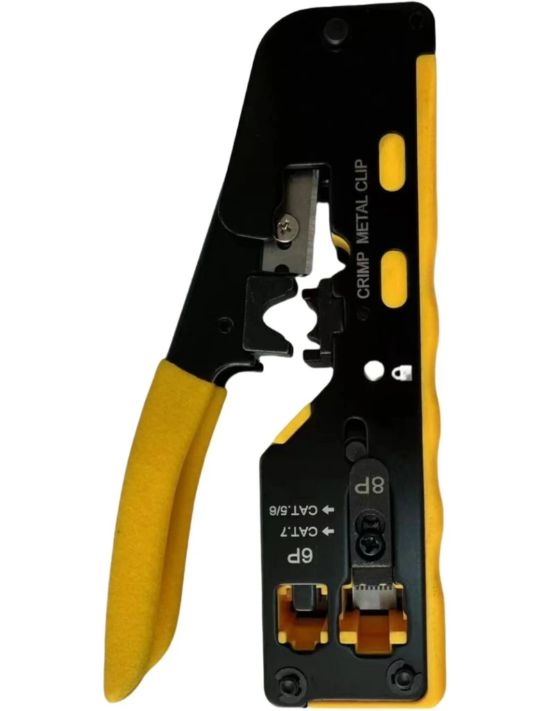 SME90 CRIMPADORA CONECTORES MODULARES RJ11/RJ45 CAT5/6/7 PASANTES Y NO PASANTES