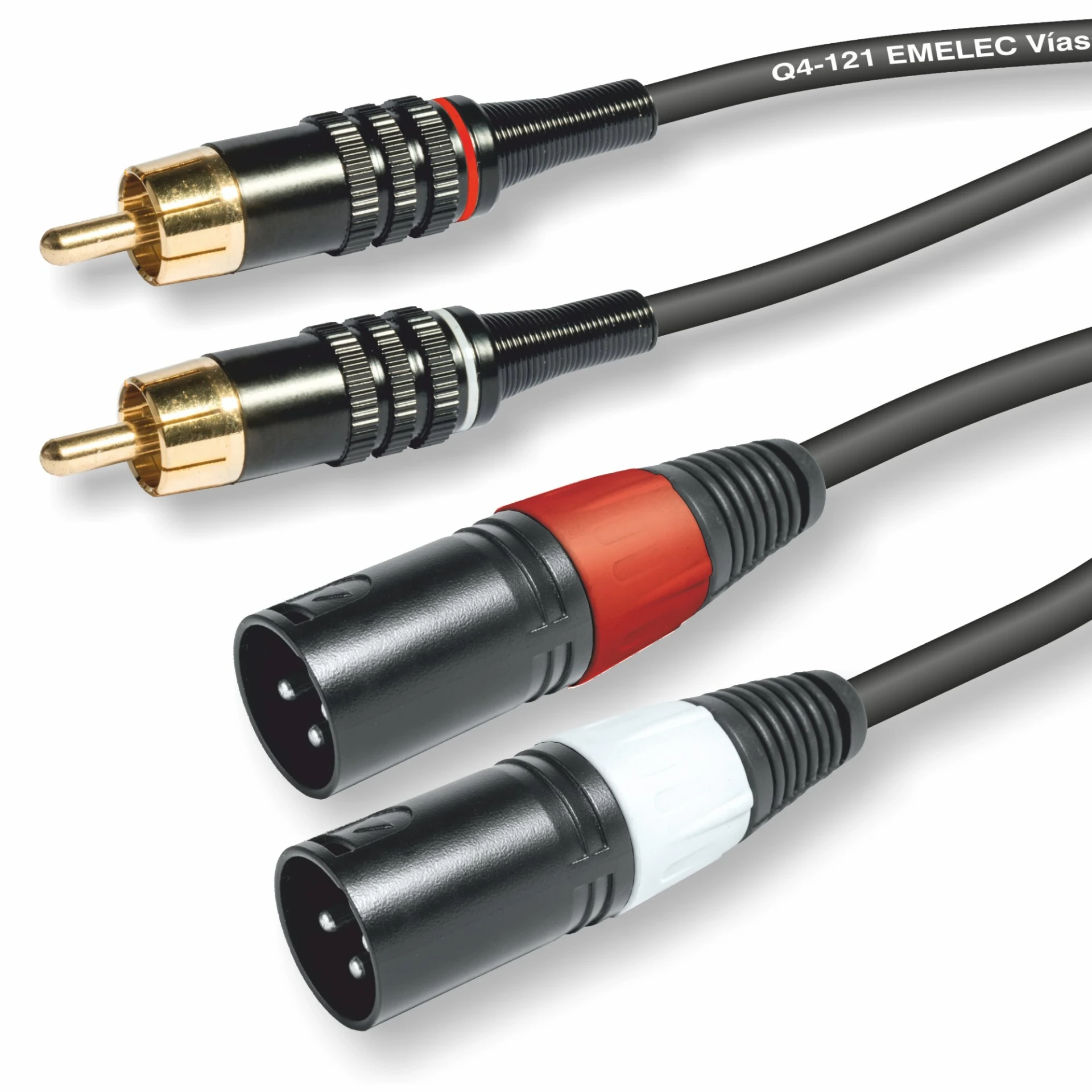 EQ632503S CONEXION 2 RCA MACHO A 2 XLR MACHO 3.00mtrs