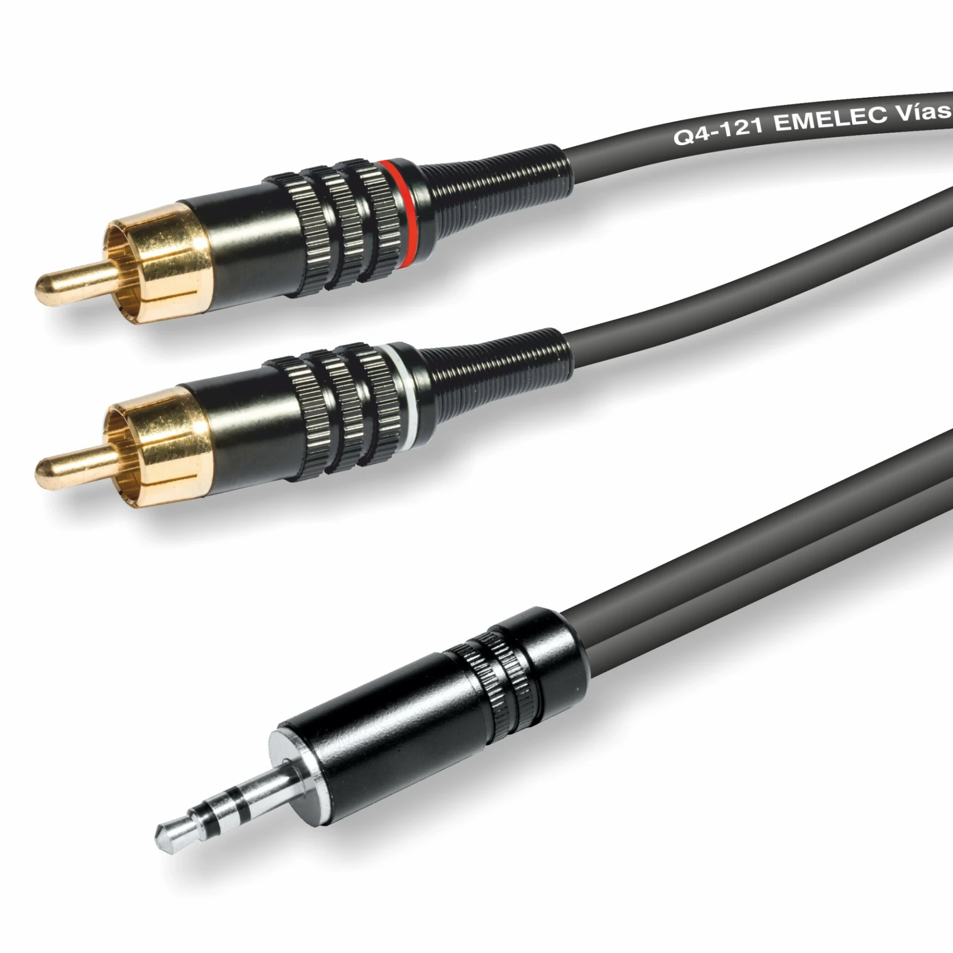 EQ660503S CONEXION JACK 3.5mm ESTEREO MACHO A 2 RCA MACHO 3.00mtrs